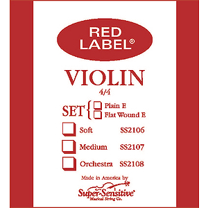 Super-Sensitive Violin Strings - 4/4 size, 1 set
