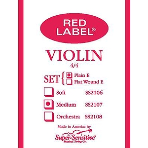 Super-Sensitive Violin Strings - 1/4 size, 1 set