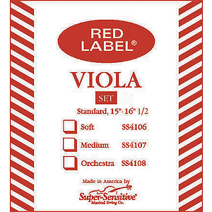 Super-Sensitive Viola Strings - full size, 1 set