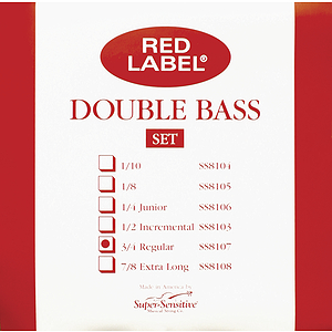 Super-Sensitive Upright Bass Strings - 3/4-size, 1 set