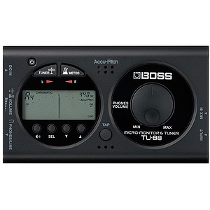 Boss TU-88 Micro Monitor Tuner and Metronome - Black