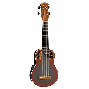 Applause UAE20 Soprano Acoustic-Electric Ukulele - Adamas Red Finish