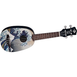Luna Guitars Great Wave Soprano Ukulele Mahogany With Satin Finish