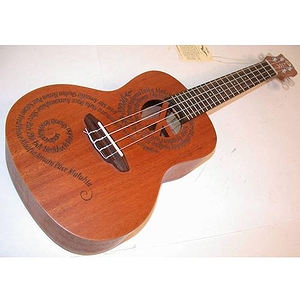 Luna Concert Maluhia Peace Ukulele, Mahogany