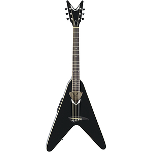 Dean V-Coustic Flying V Style Acoustic-Electric Guitar - Black