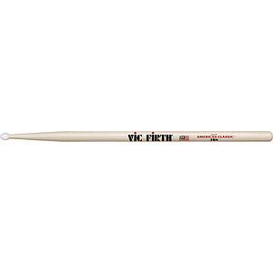 Vic Firth American Classics 2-B Drumsticks - Nylon tip, box of 12 pairs