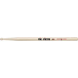 Vic Firth American Classics 2-B Drumsticks - Wood tip, box of 12 pairs