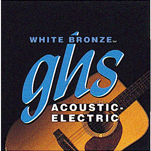GHS WB-L White Bronze Acoustic Guitar Strings - Standard Light - 3 Sets