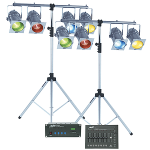 MBT "Week-Ender" DMX Professional Stage Lighting Package - Chrome