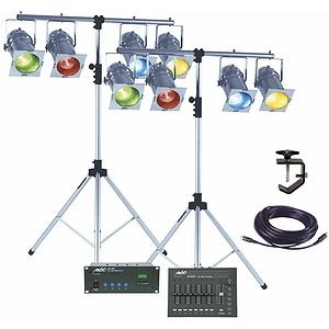 MBT "Week-Ender" DMX Professional Stage Lighting Package - Black