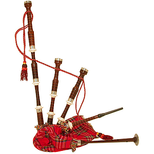 Bagpipe, Rosewood, Tartan Cover