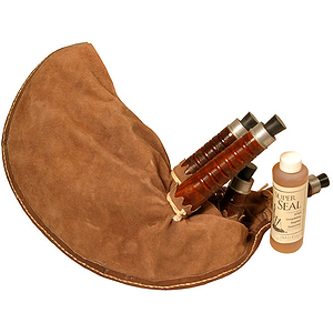 Leather Bagpipe Bag, Including Stocks