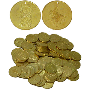 Brass Coins, Large, 35mm, 100 Count