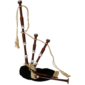 Bagpipe, Rosewood, Black Cover, Syn. Bag