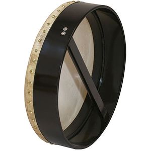 Bodhran, 14"x3.5", Fixed, Black, Single