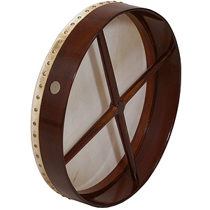 Bodhran, 18"x3.5", Fixed, Rosewood, Cross