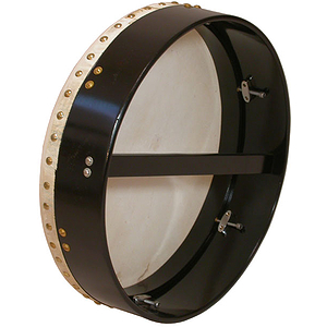 Bodhran, 14"x3.5", Tune, Black, Single