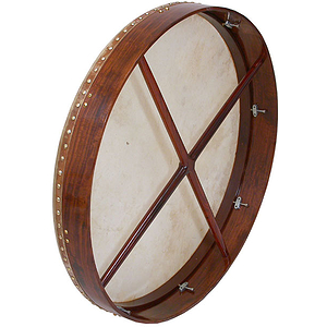 Bodhran, 26"x3.5", Tune, Rosewood, Cross
