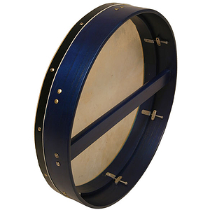 Bodhran, 18"x3.5", Tune, Blue, Single