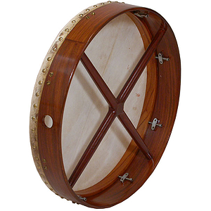 Bodhran, 18"x3.5", Tune, Rosewood, Cross