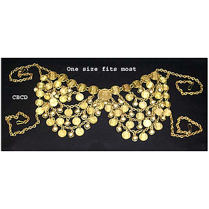 Bra Cover, Brass, Coins