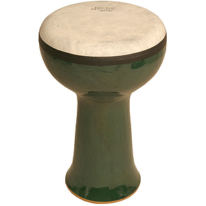 Doumbek, Ceramic, 10", Green, Fiberskyn