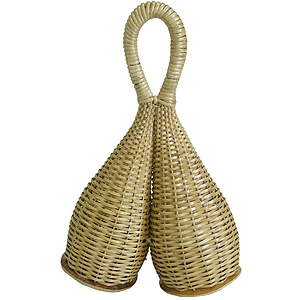 Caxixi Medio gr Duplo, 14 1/2" Height