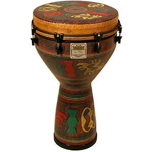 Remo Djembe, Key, 14" X 25", Adinkra