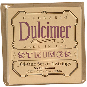 Mt. Dulcimer 4 String Set, J. D'Addario