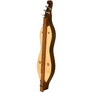 Mountain Dulcimer, 5 String, Hearts