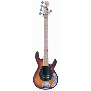 Vintage Guitars EST96 5-string Bass Guitar - Flame Top Brownburst