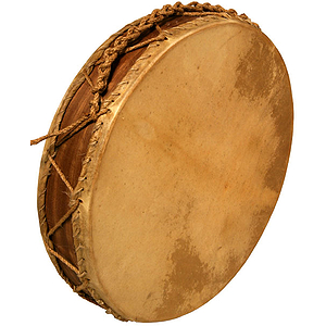 Frame Drum, Double Rope Tuned, W Beater