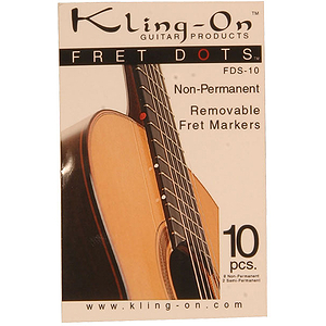 Fret Dots, Non-Permanent, Kling-On, 10 P