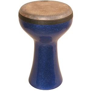 Fiber Doumbek, Blue Sparkling, 12"