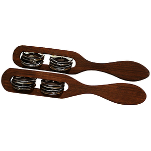 Hand Jingles, Hatheli, Wooden Slim, Pair