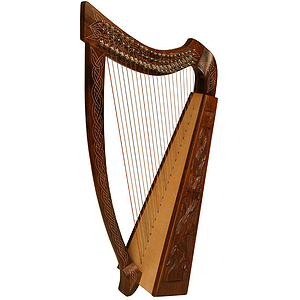 Heather Harp TM, 22 Strings, Vine Design