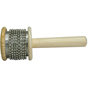 Cabasa, Small Wooden with Metal Beads