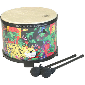 Remo Floor Tom, 10" X 7.5" Rain Forest