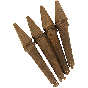 Kanoune Pegs, 4 Pack, Ebony, Large