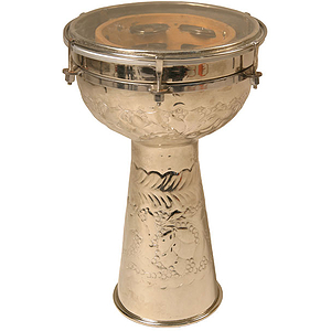 Metal Doumbek, Jingles, 8"x14" Synthetic