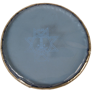 Alexandria Doumbek Head, Blue, ID 6"