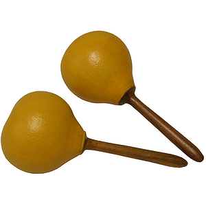 Maracas, Fruit, Yellow, Pair