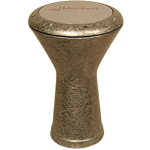 Aluminum Doumbek, Mottled Silver/Black