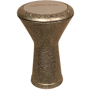 Aluminum Doumbek, Mylar, Silver