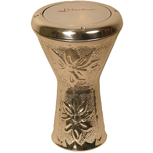 Aluminum Doumbek, Mini, Flower