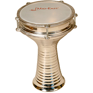 Aluminum Doumbek, Zebra, 20cm, Jingles