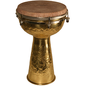Brass Doumbek, 8"x14", Skyndeep Head