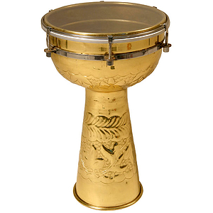 Brass Doumbek, 8"x14", Synthetic Head