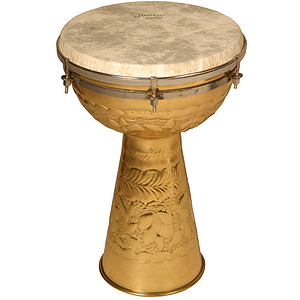 Brass Doumbek, 10"x15", Fiberskyn Head