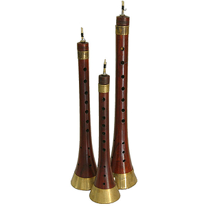 Mizmar, Egyptian, Brass Trim, Set of 3